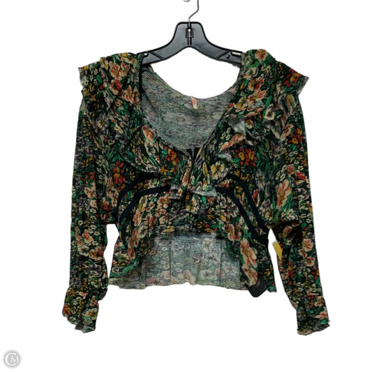Top Long Sleeve By Free People In Multi-colored, Size: S