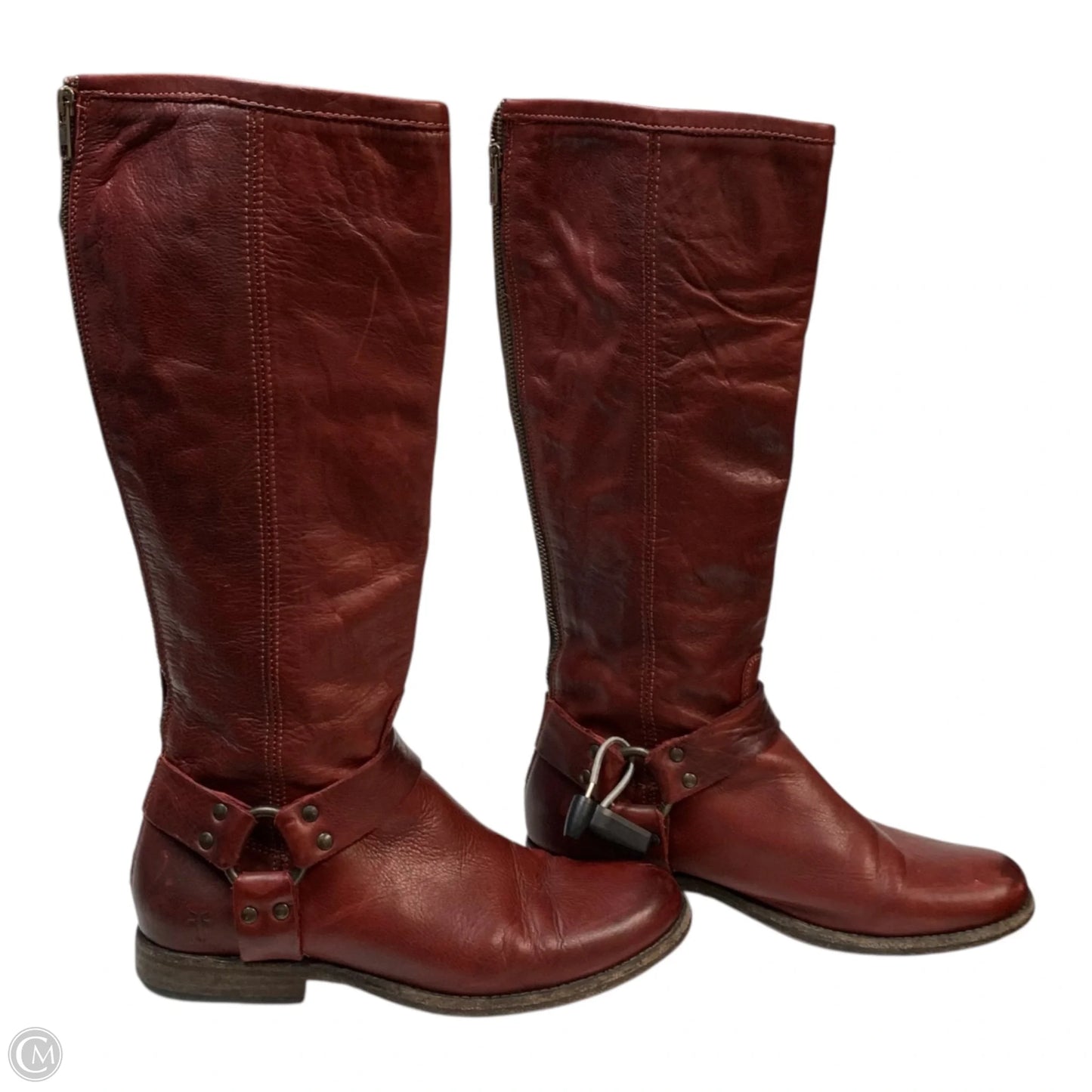 Boots Designer By Frye In Red, Size: 8