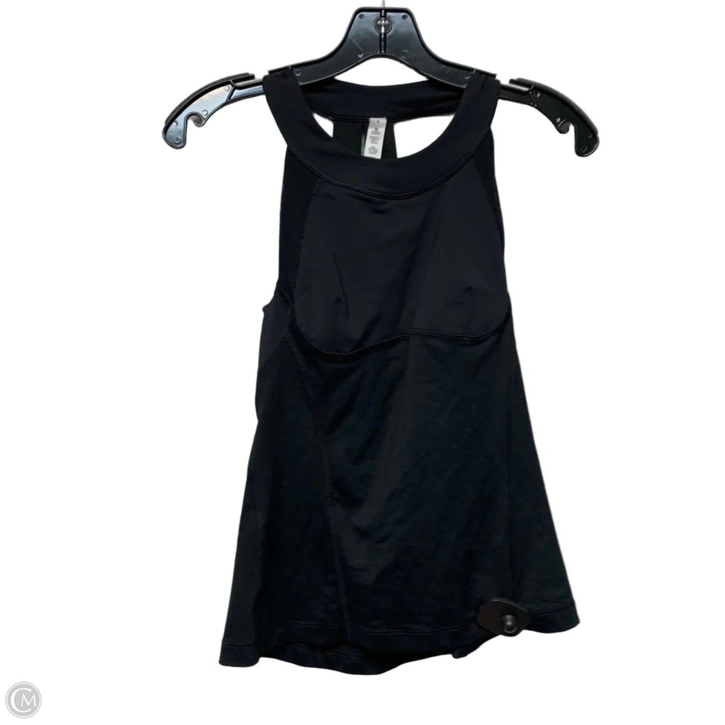 Athletic Tank Top By Lululemon In Black & Grey, Size: S