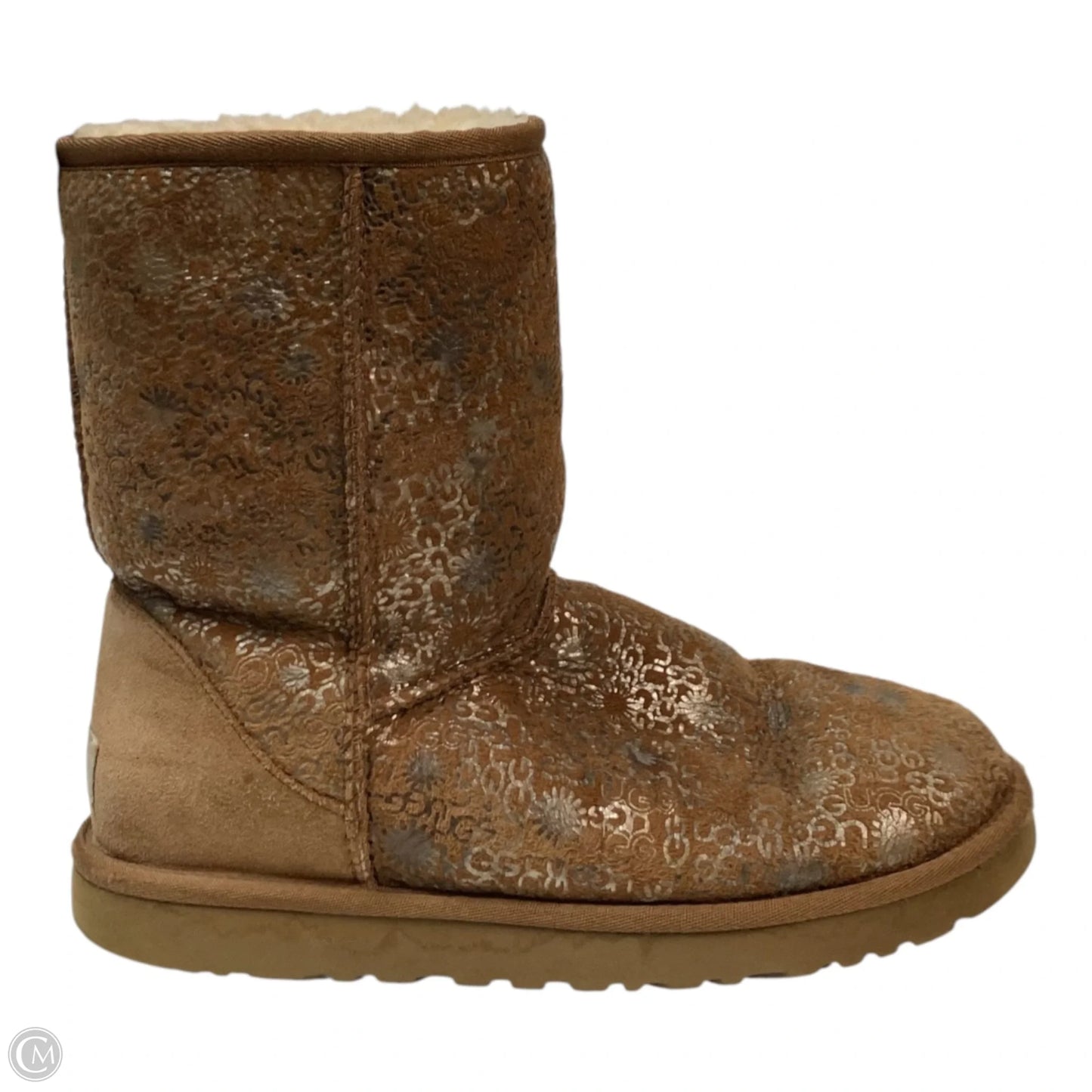 Boots Designer By Ugg In Brown, Size: 8