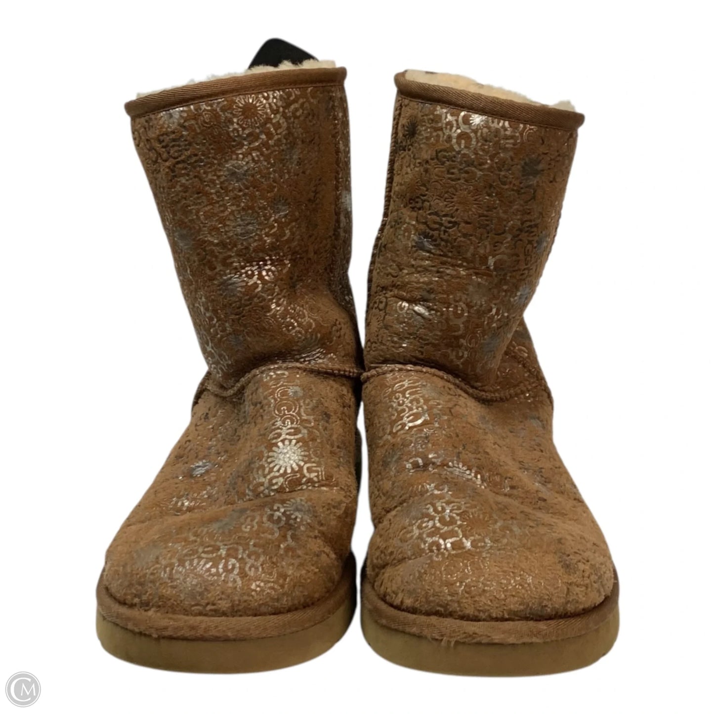 Boots Designer By Ugg In Brown, Size: 8