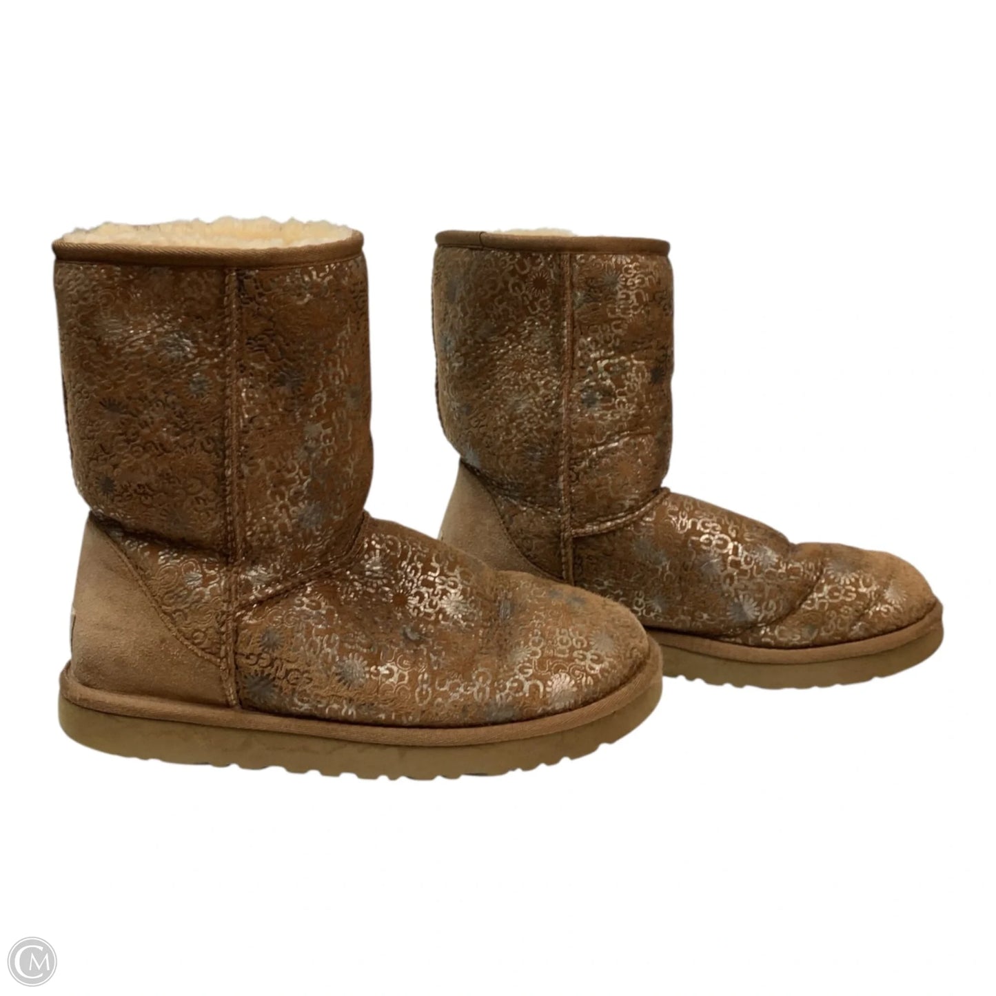 Boots Designer By Ugg In Brown, Size: 8
