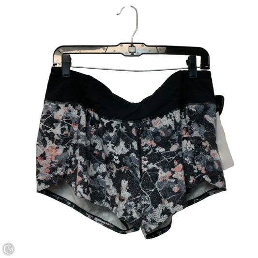 Athletic Shorts By Lululemon In Black & Grey, Size: M