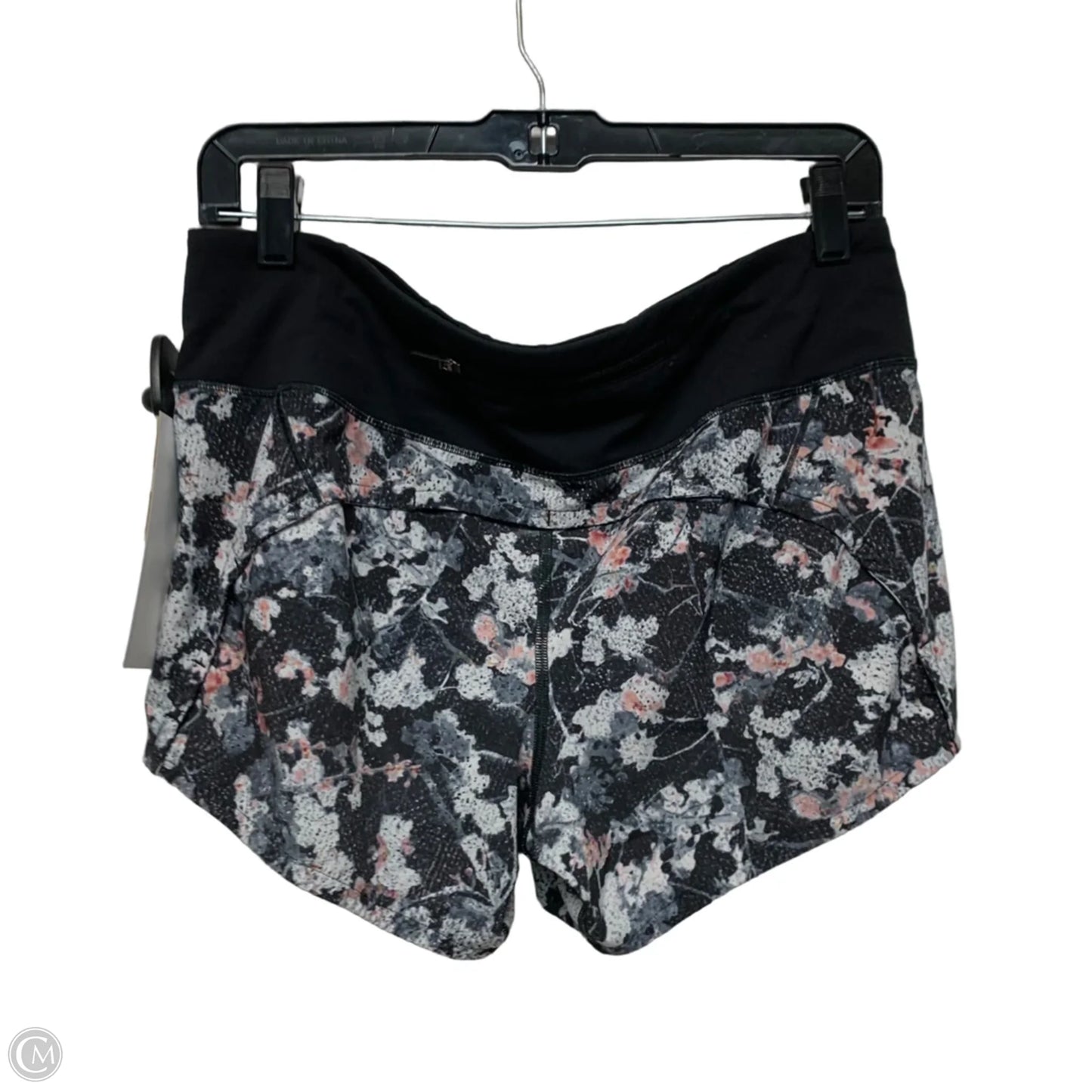 Athletic Shorts By Lululemon In Black & Grey, Size: M