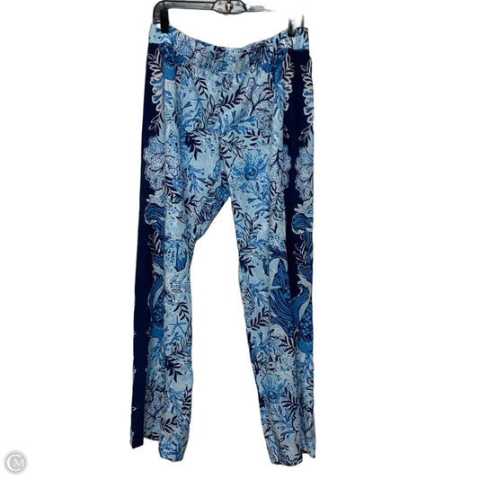 Pants Designer By Lilly Pulitzer In Blue & White, Size: 12