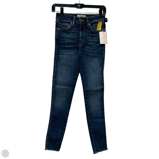 Jeans Skinny By Free People In Blue Denim, Size: 2