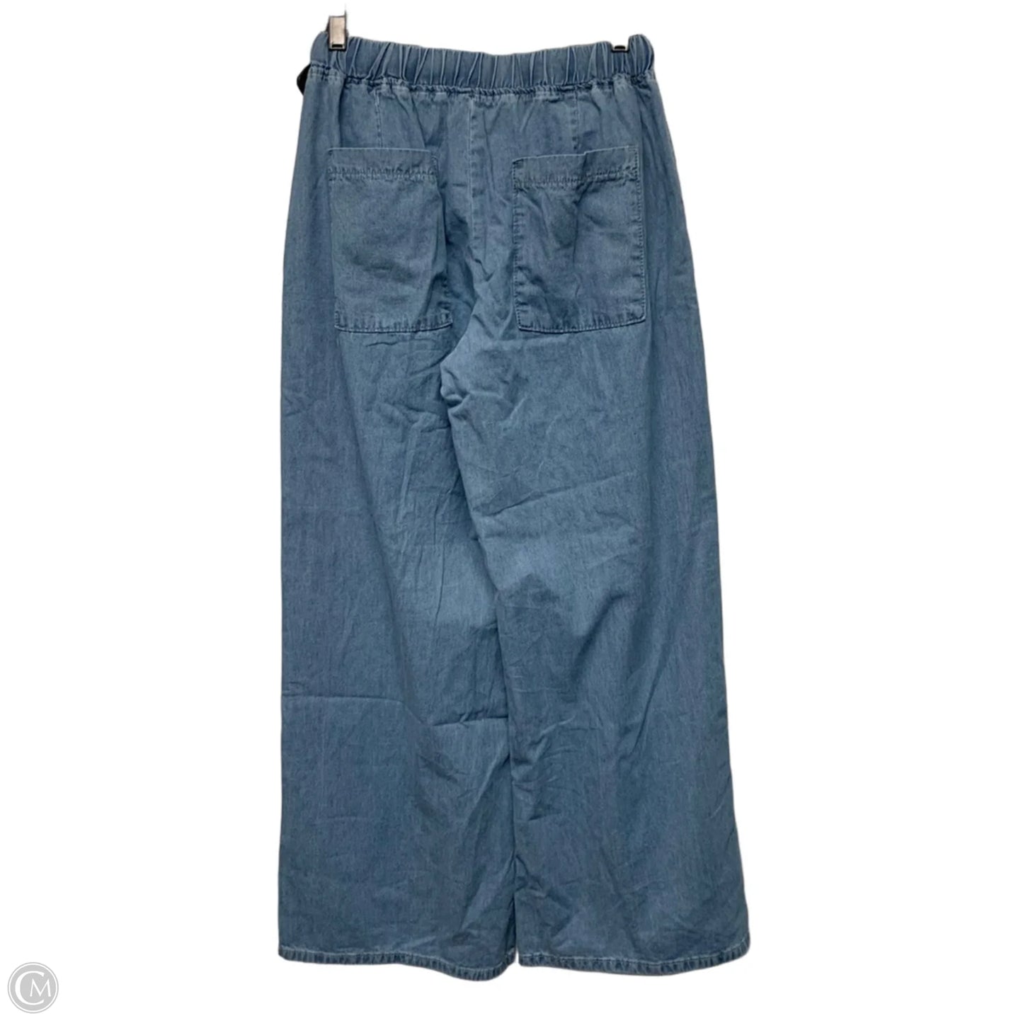 Jeans Wide Leg By Shein In Blue Denim, Size: 30