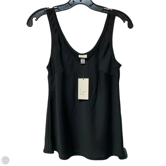 Blouse Sleeveless By A New Day In Black, Size: Xs