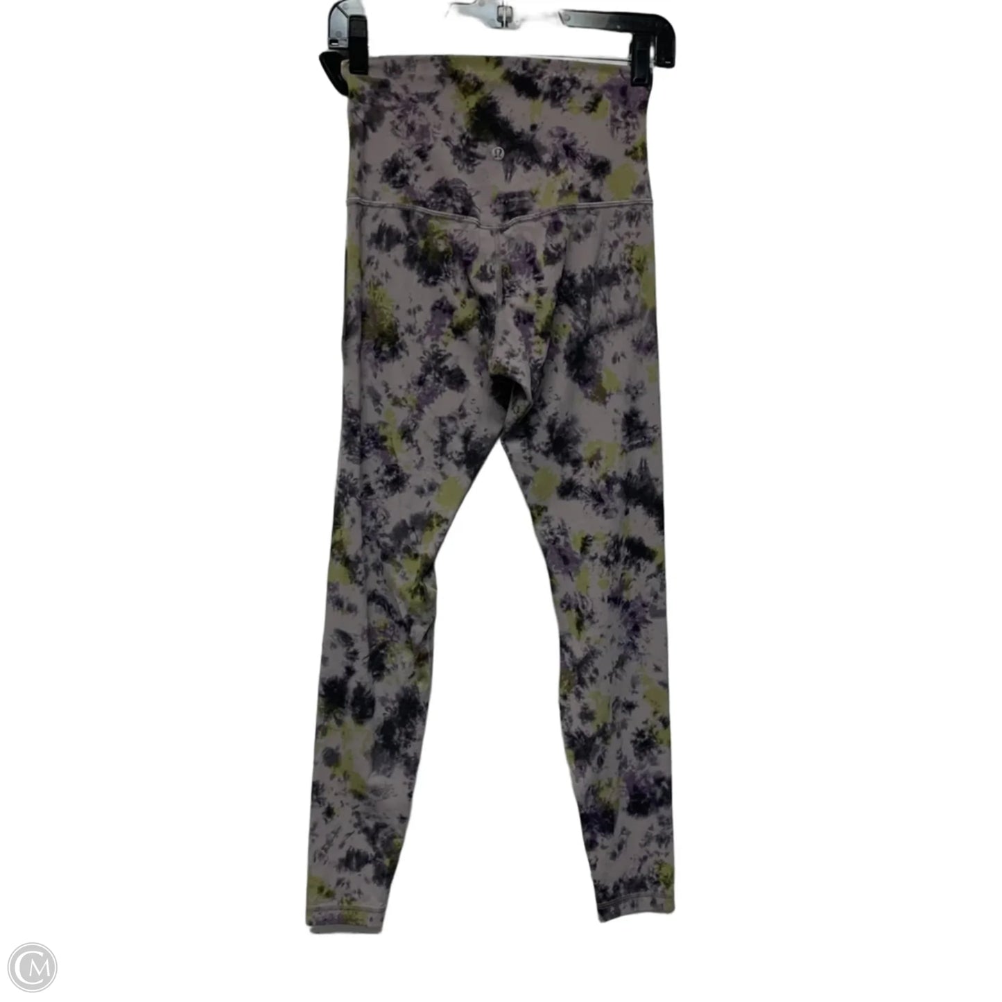 Athletic Leggings By Lululemon In Green & Purple, Size: S