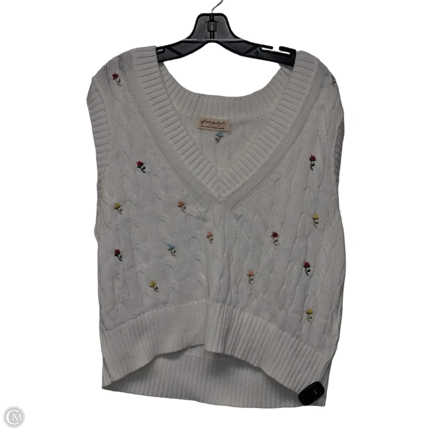 Vest Sweater By Free People In White, Size: M