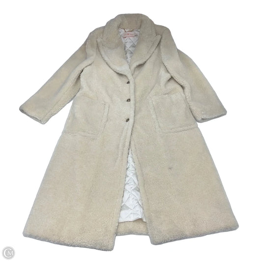 Coat Designer By Tory Burch In Cream, Size: L