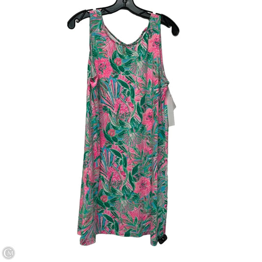 Dress Designer By Lilly Pulitzer In Green & Pink, Size: L