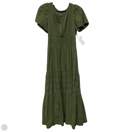 Dress Casual Midi By Anthropologie In Green, Size: Xsp