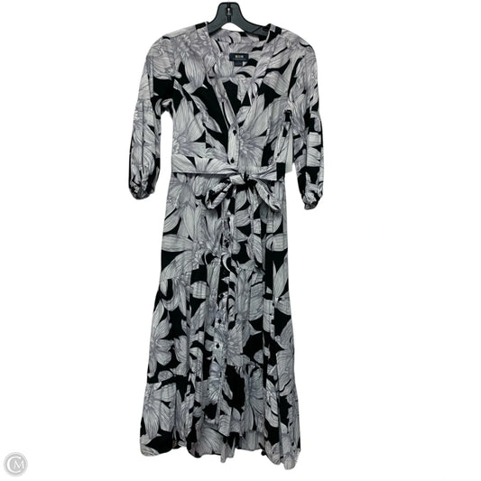 Dress Casual Maxi By Maeve In Black & Grey, Size: 0p