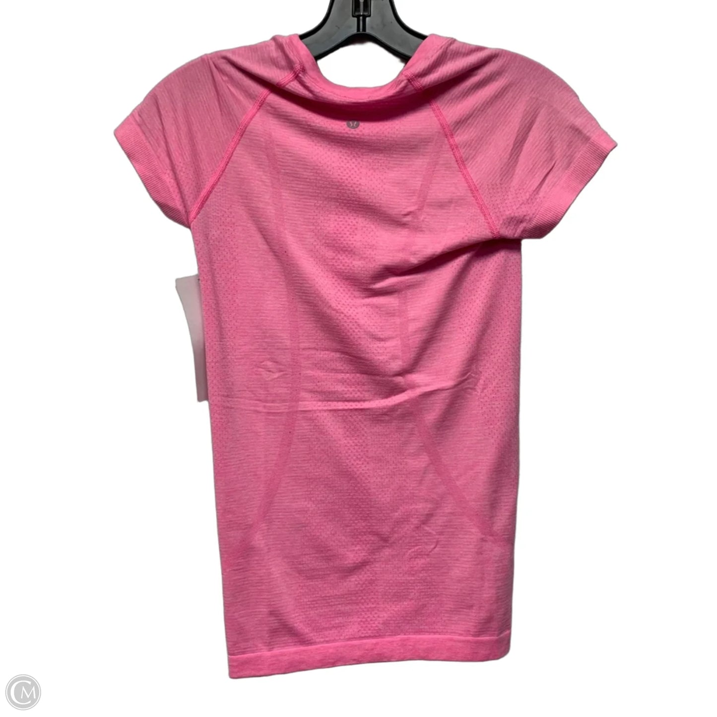 Athletic Top Short Sleeve By Lululemon In Pink, Size: Xs