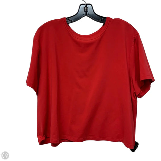 Athletic Top Short Sleeve By All In Motion In Red, Size: Xxl