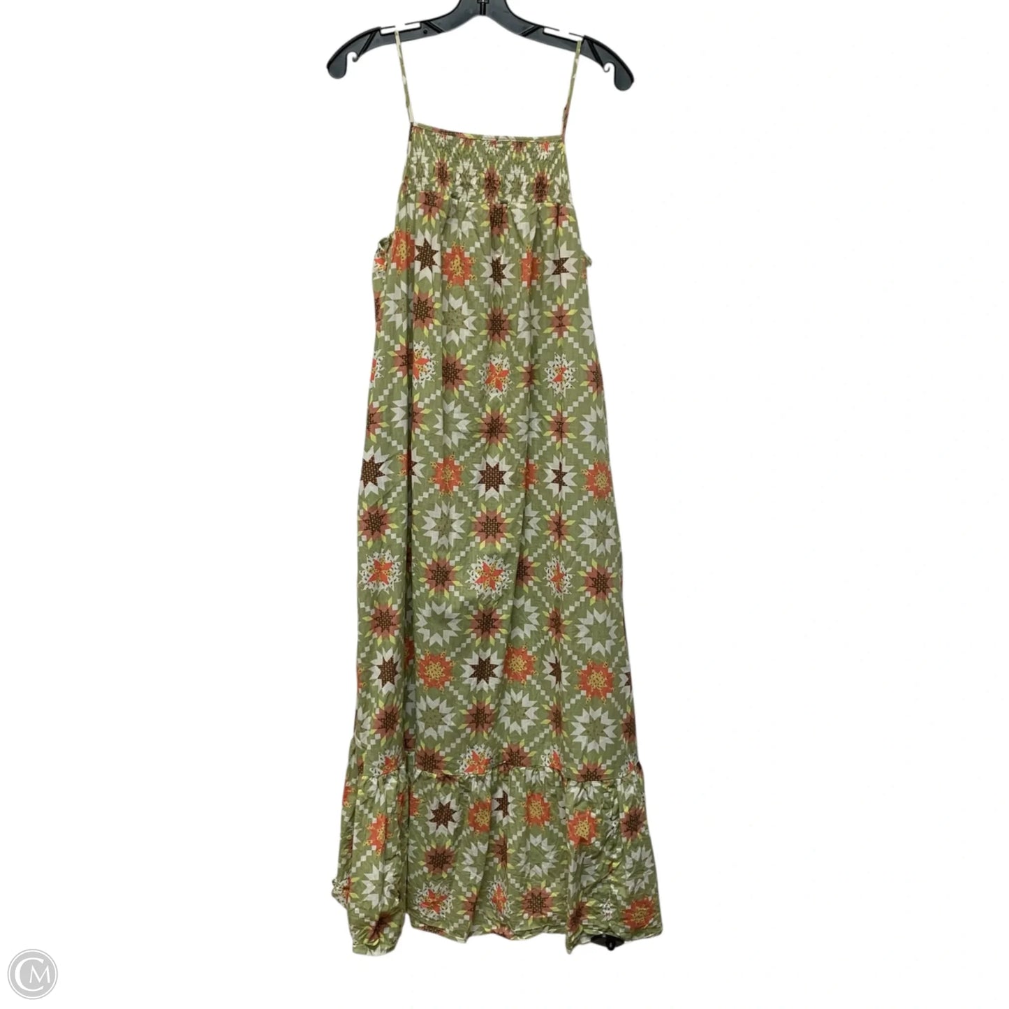 Dress Casual Maxi By Universal Thread In Green & Orange, Size: L