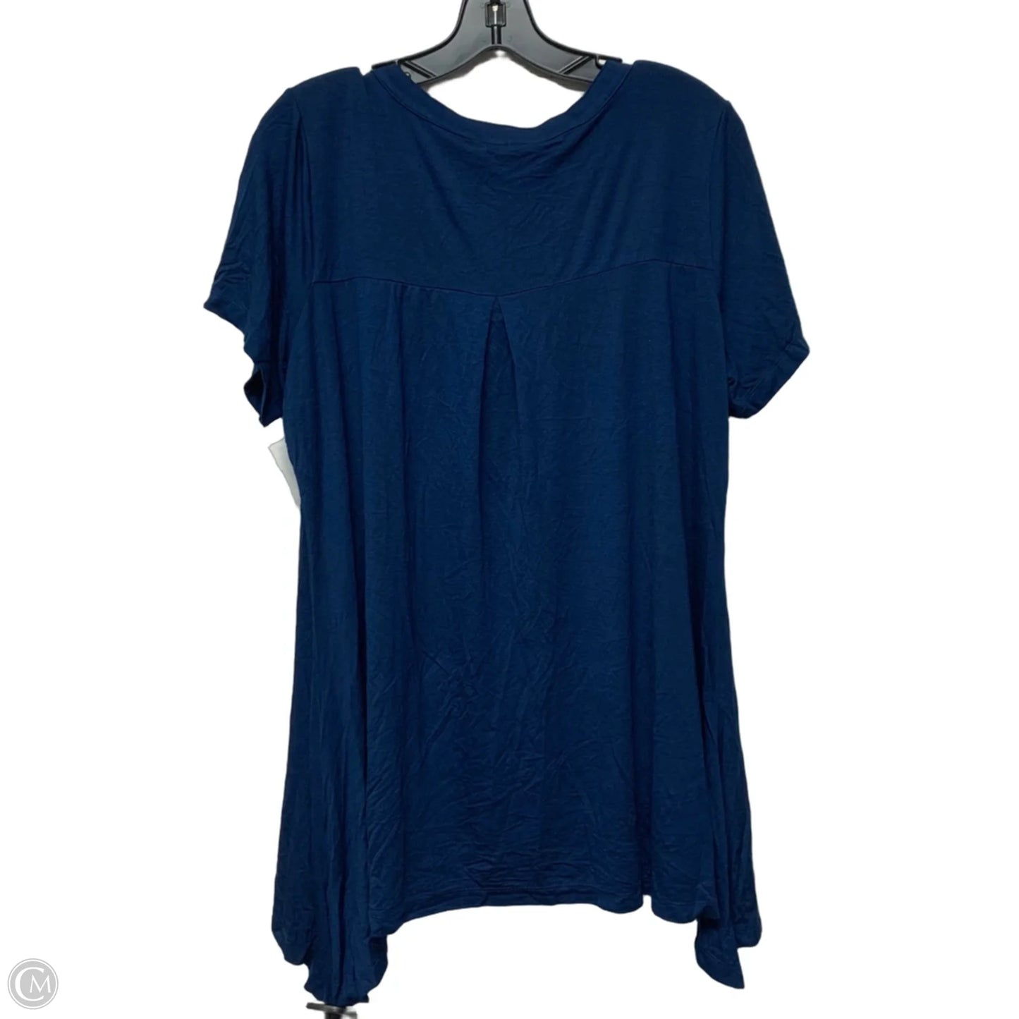 Top Short Sleeve By Avenue In Blue, Size: Xl