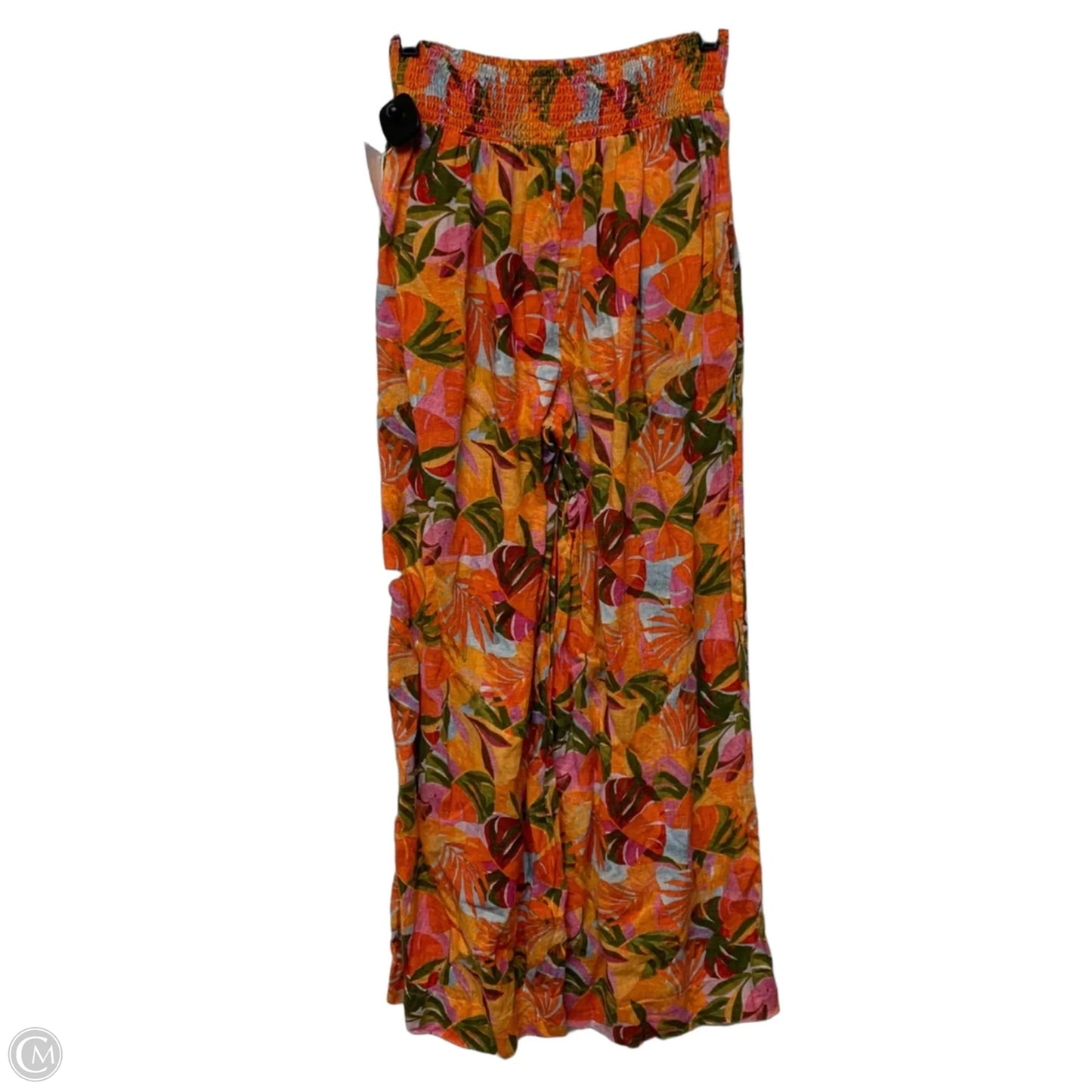 Pants Linen By C And C In Orange, Size: M