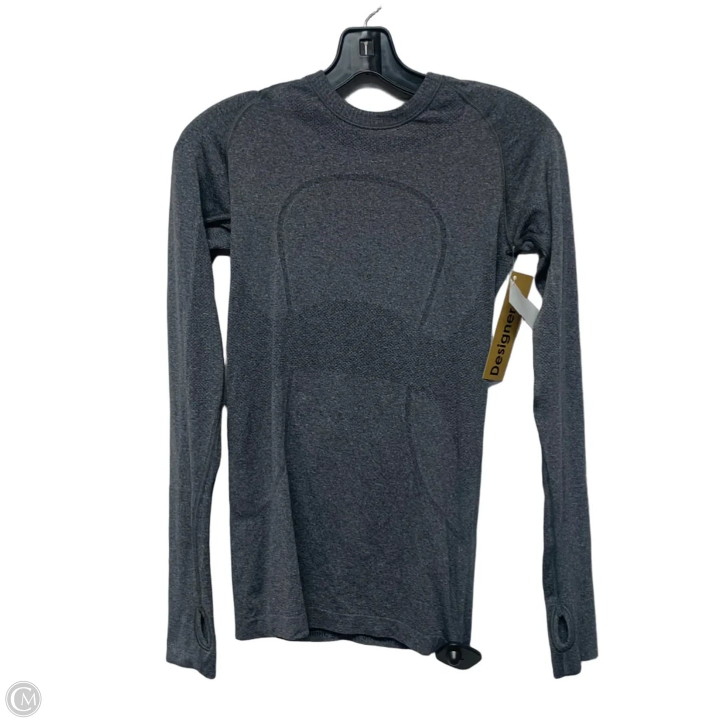 Athletic Top Long Sleeve Crewneck By Lululemon In Grey, Size: S