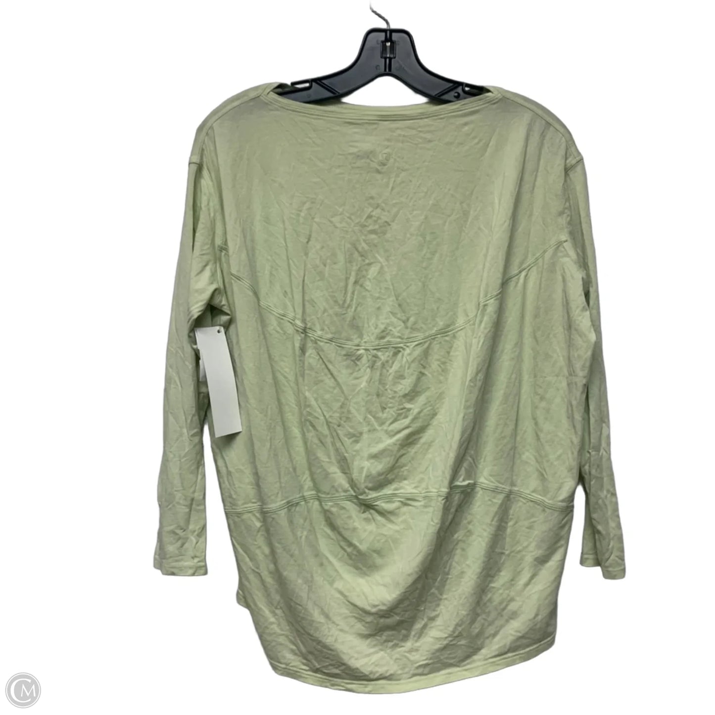 Athletic Top Long Sleeve Crewneck By Lululemon In Green, Size: S
