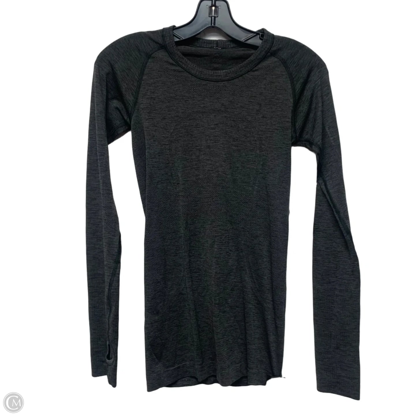 Athletic Top Long Sleeve Crewneck By Lululemon In Grey, Size: S