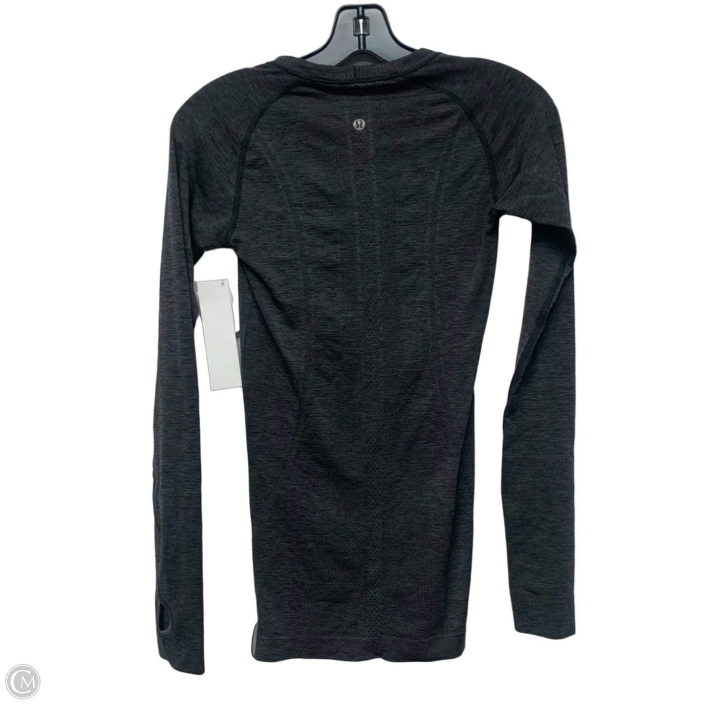 Athletic Top Long Sleeve Crewneck By Lululemon In Grey, Size: S