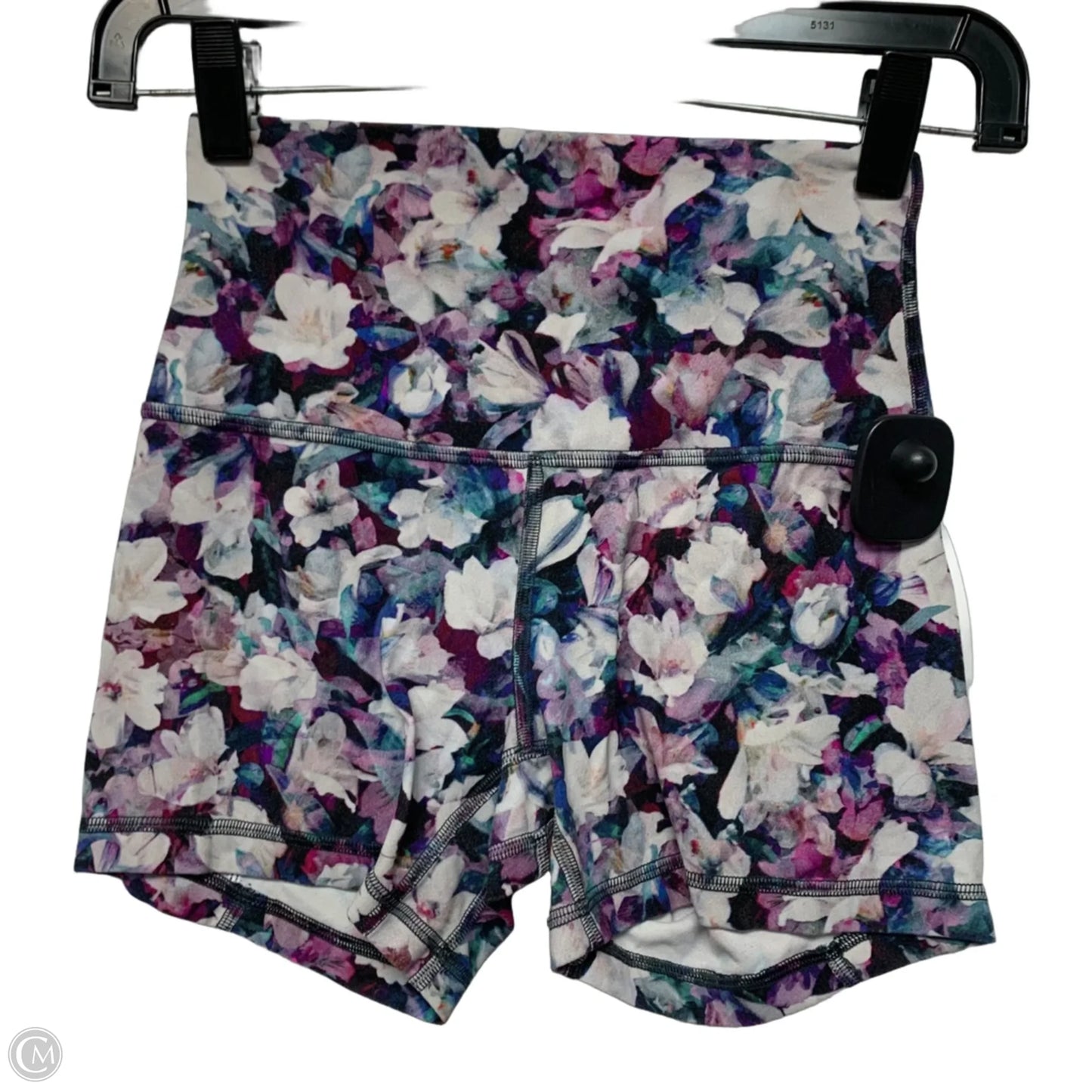 Athletic Shorts By Lululemon In Floral Print, Size: Xs
