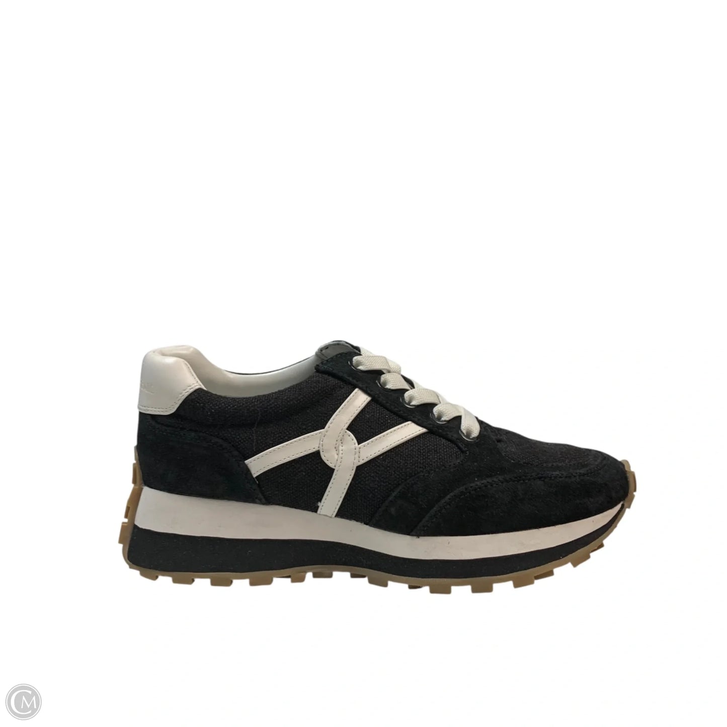 Shoes Sneakers By Veronica Beard In Black & White, Size: 7