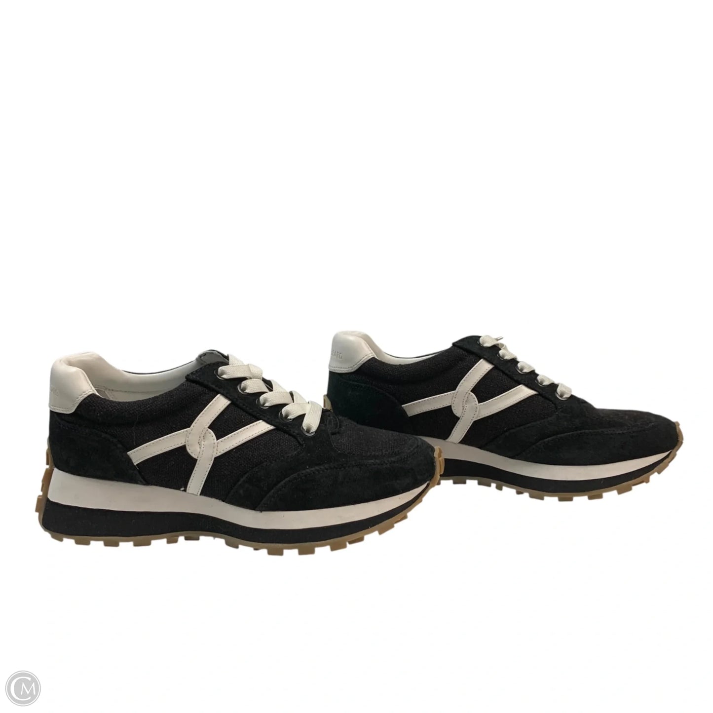 Shoes Sneakers By Veronica Beard In Black & White, Size: 7