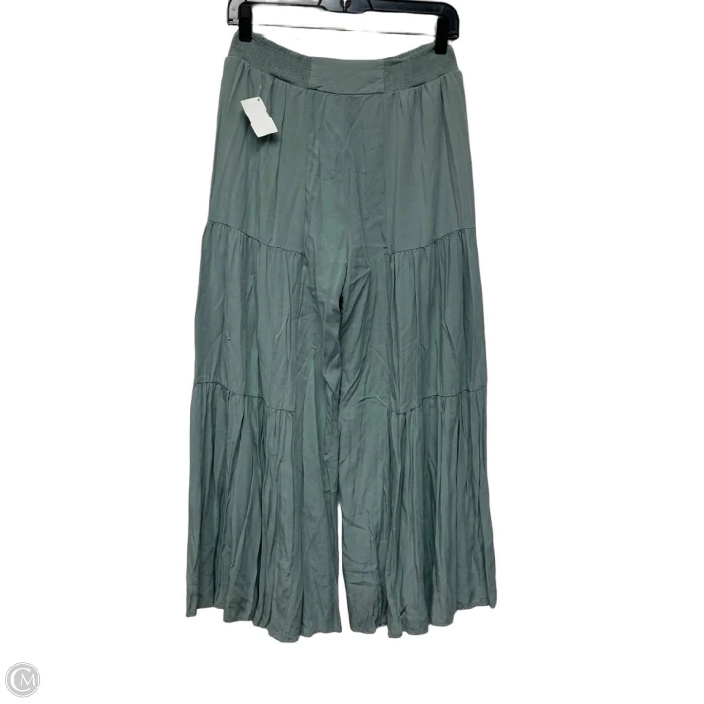 Pants Wide Leg By Main Strip In Green, Size: S