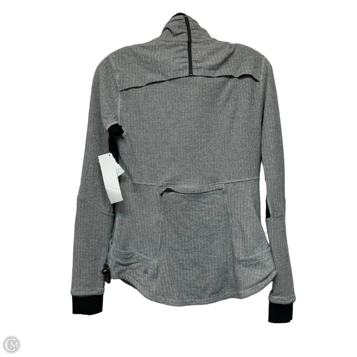 Athletic Sweatshirt Collar By Lululemon In Grey, Size: M