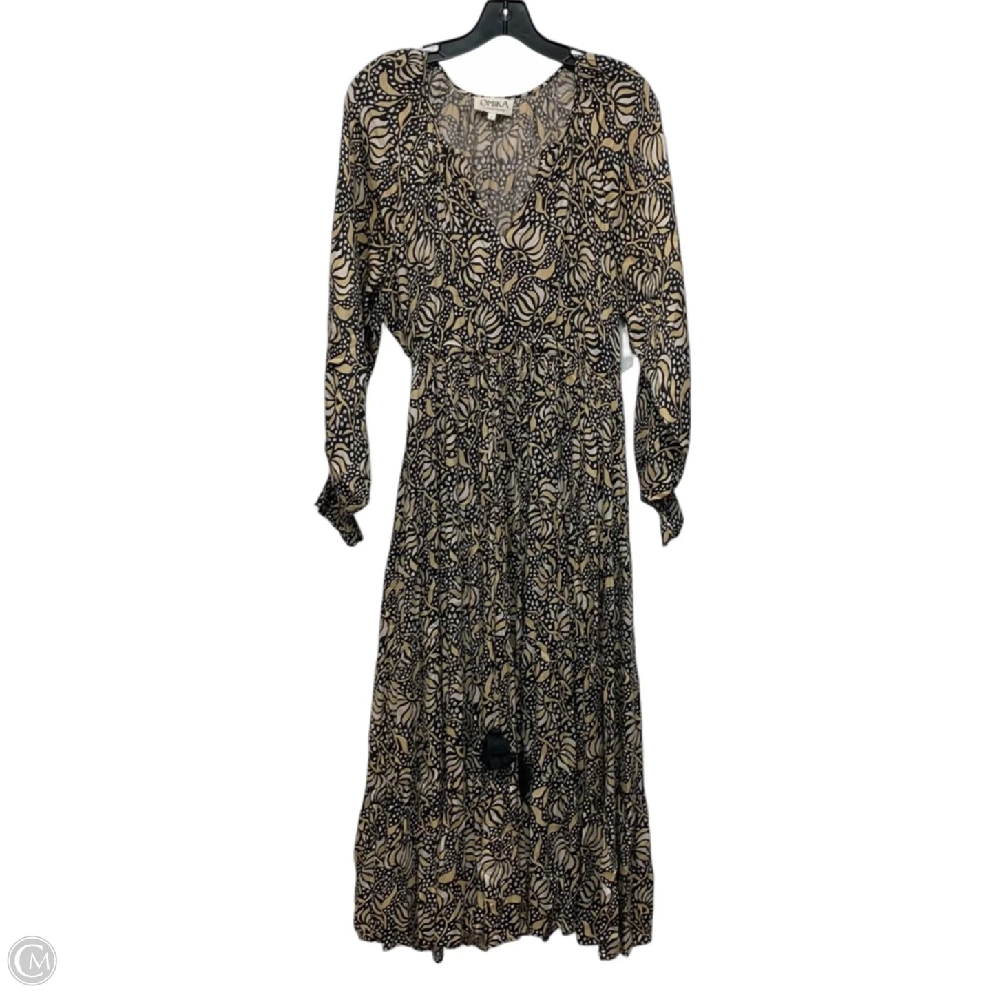 Dress Casual Maxi By Omika In Black & Cream, Size: S