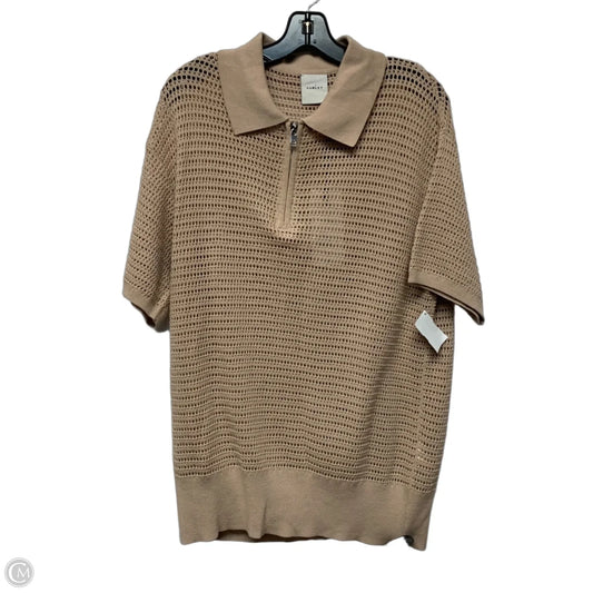 Top Short Sleeve By Varley In Brown, Size: S