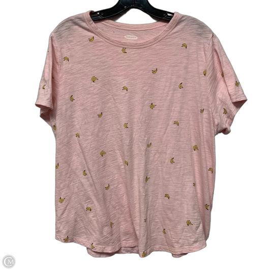 Top Short Sleeve By Old Navy In Pink, Size: Xl