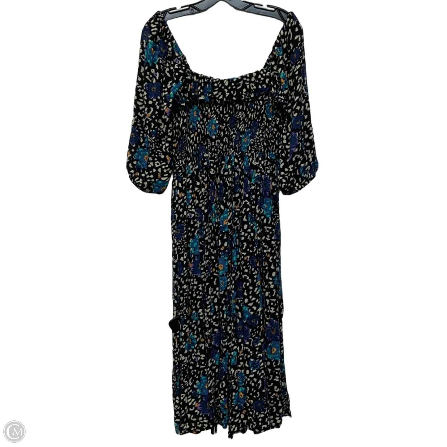 Dress Casual Maxi By Free People In Black & Blue, Size: Xs