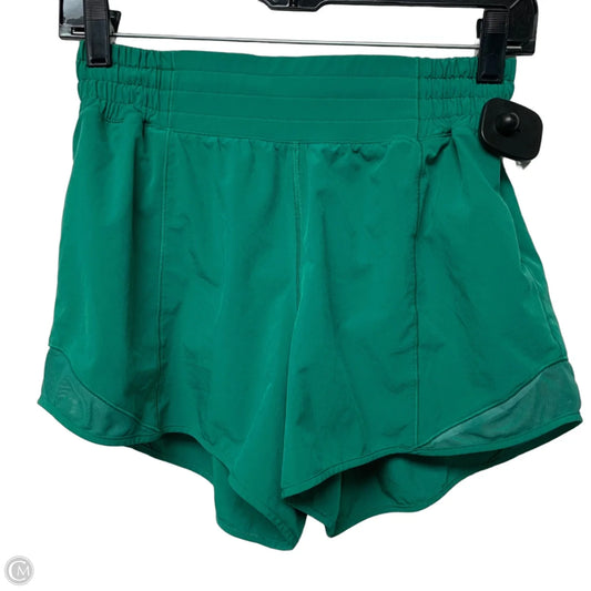 Athletic Shorts By Lululemon In Green, Size: S
