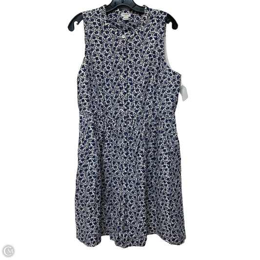 Dress Casual Short By J. Crew In Blue & White, Size: Xl