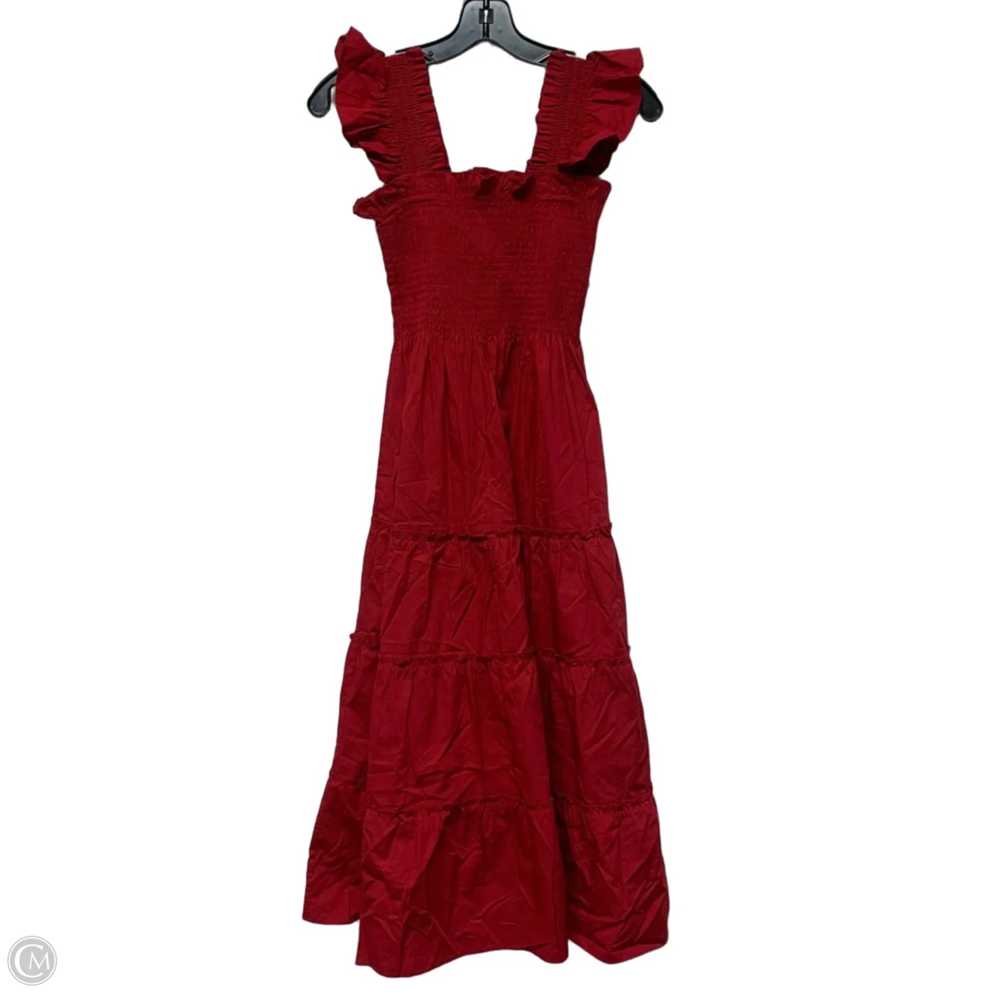 Dress Casual Midi By Hill House In Red, Size: Xxs