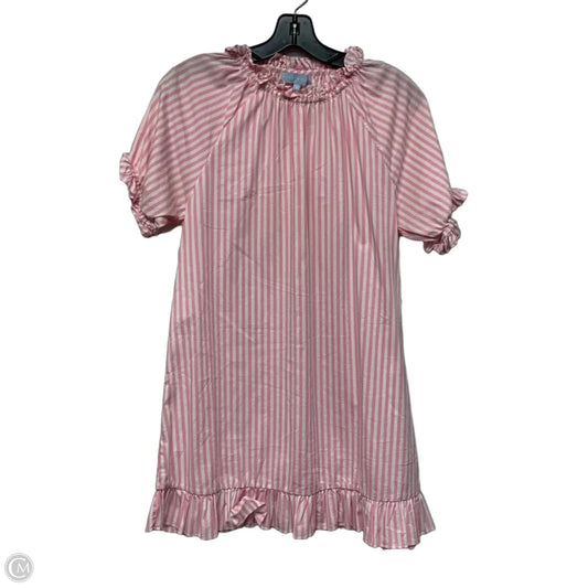 Dress Casual Short By The Hill House In Pink & White, Size: S