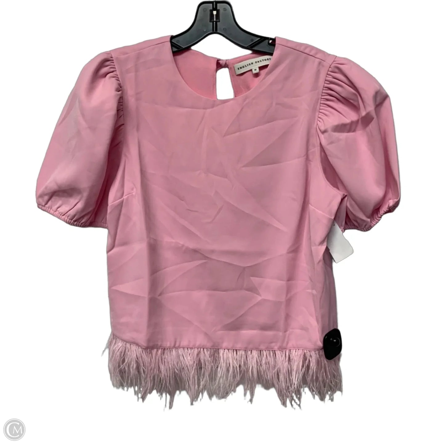 Top Short Sleeve By English Factory In Pink, Size: M