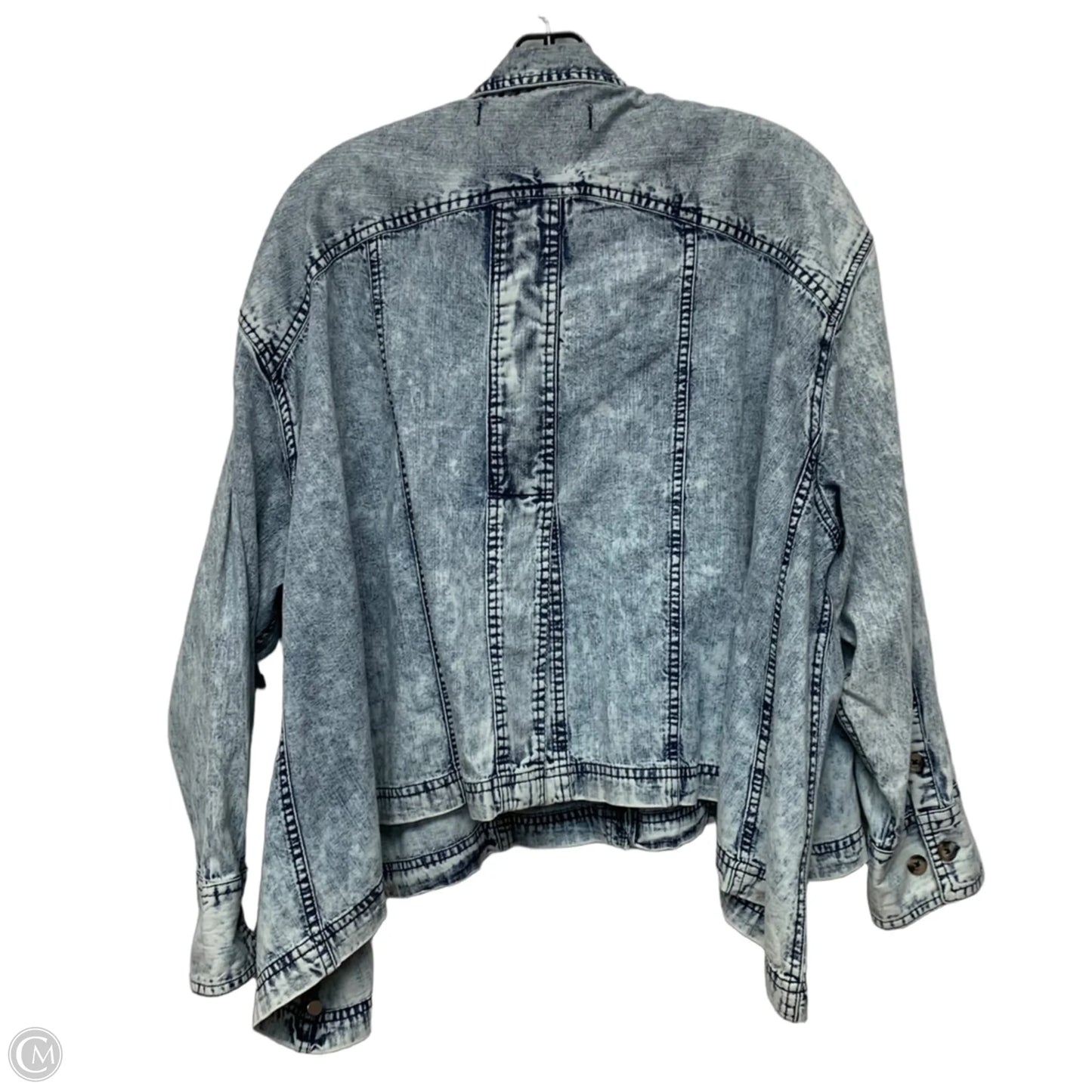 Top Long Sleeve By We The Free In Blue Denim, Size: S