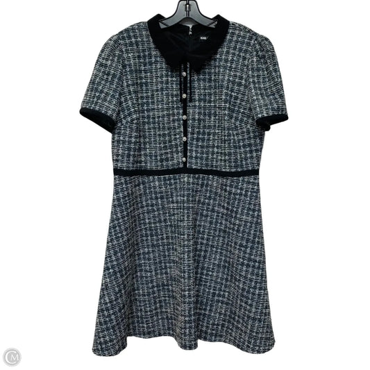 Dress Designer By Karl Lagerfeld In Black & Blue, Size: Xl