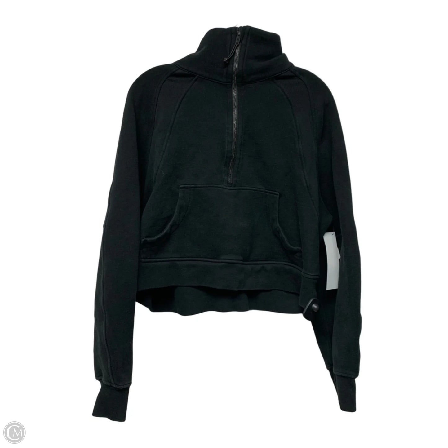 Athletic Jacket By Lululemon In Black, Size: M