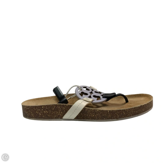 Sandals Designer By Tory Burch In Brown & Purple, Size: 7