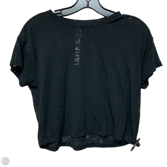 Top Short Sleeve By Lululemon In Black, Size: S