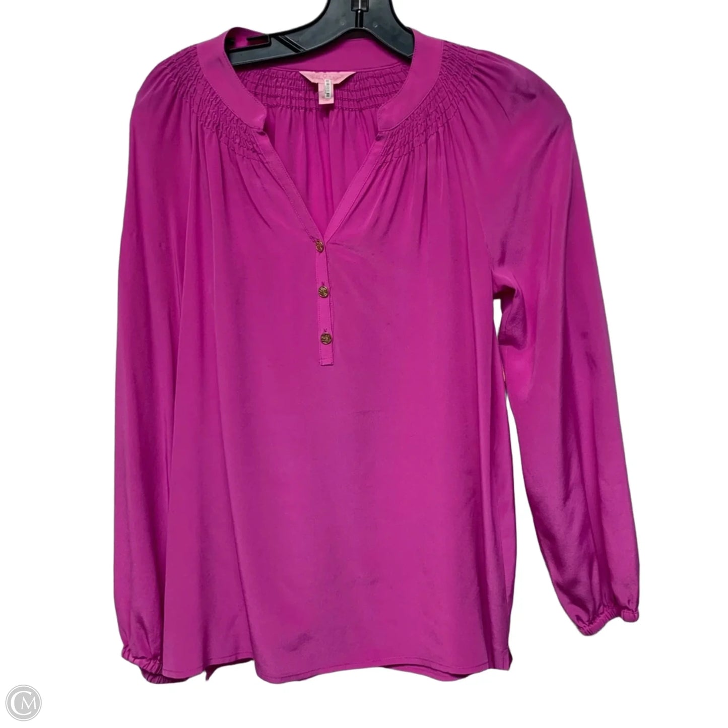 Top Long Sleeve Designer By Lilly Pulitzer In Pink, Size: Xs