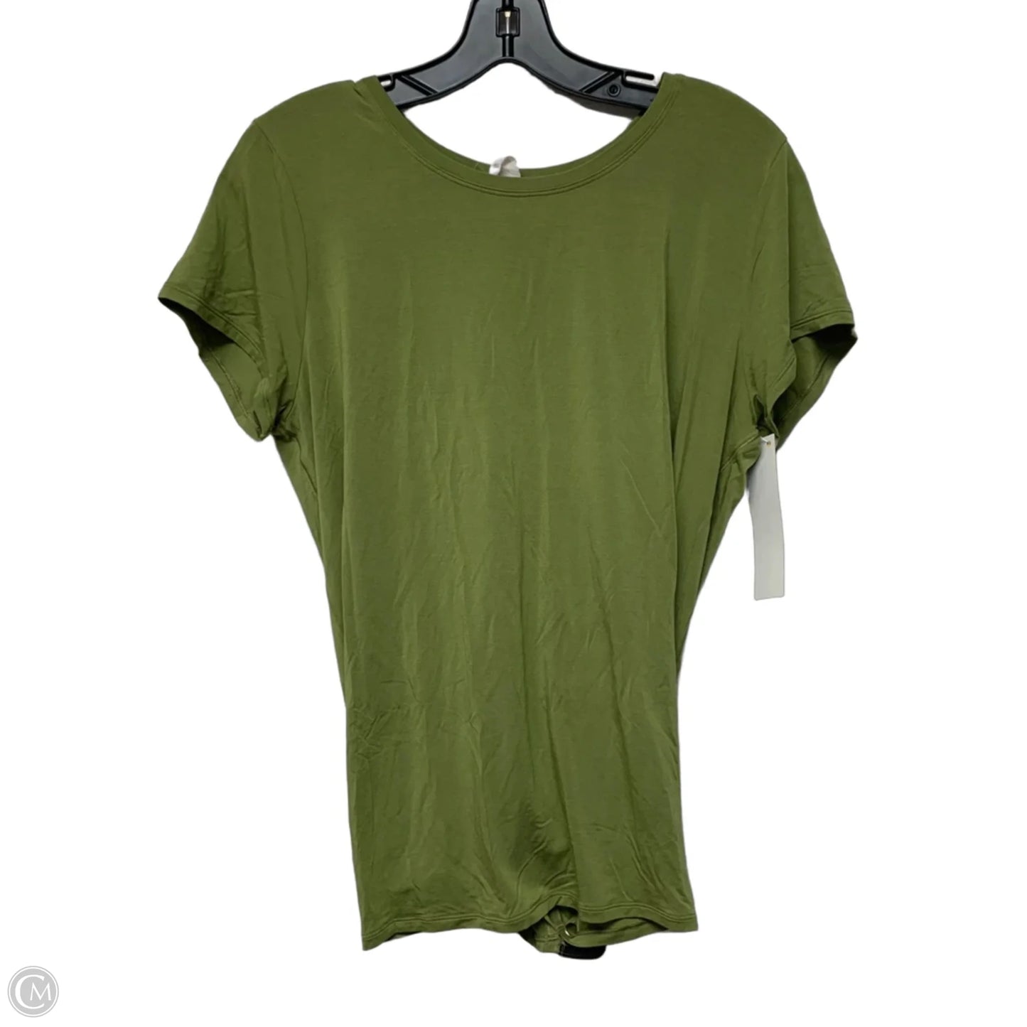 Athletic Top Short Sleeve By Lululemon In Green, Size: M