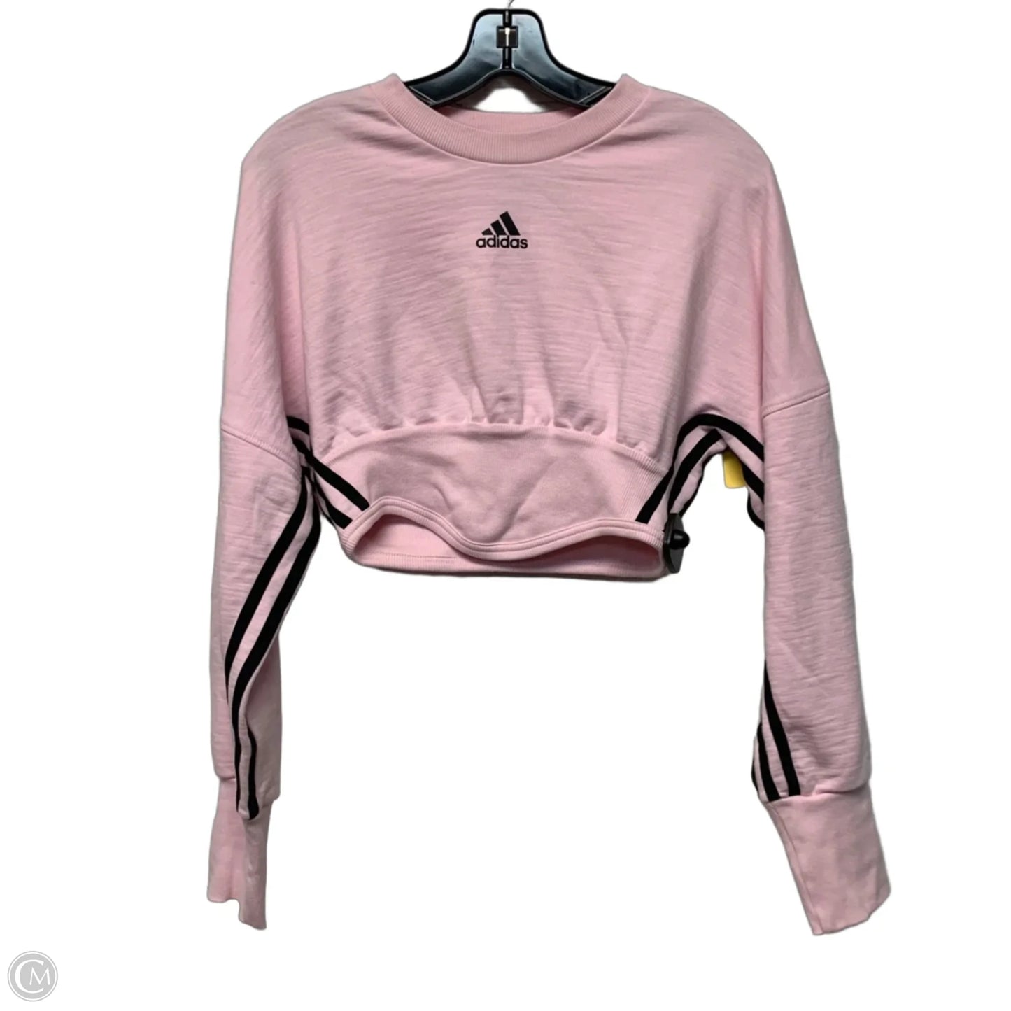 Athletic Sweatshirt Crewneck By Adidas In Pink, Size: Xs