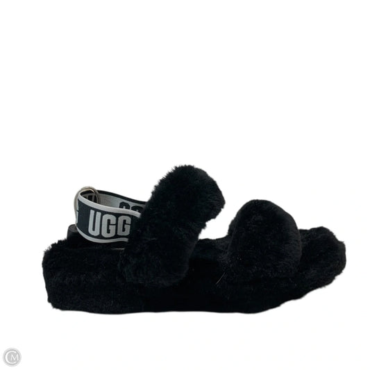 Sandals Designer By Ugg In Black, Size: 6